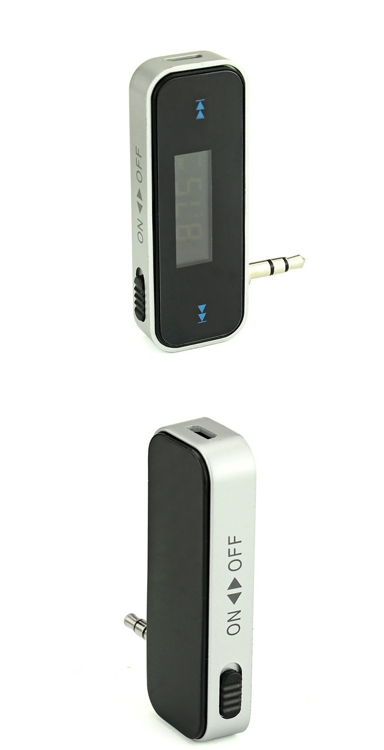 Fm Car Transmitter 3.5mm Wireless Audio Transmitter Apple Android Phone Universal Car Fm Aux