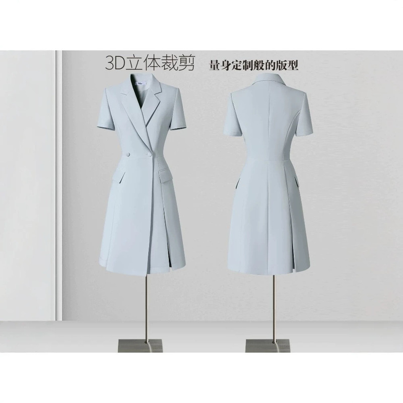 Summer Suit Dress, Formal Occasion, Professional Style, Fashionable, Formal Attire for Broadcast Hosts, Work Attire Summer Suit Dress, Formal Occasion, Professional Style, Fashionable, Formal Attire for Broadcast Hosts, Work Attire