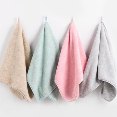 Sanli Towel Coral Fleece Towel Thickened Absorbent Pure Color Facial Tissue Household Adult Children Facial Towel Cross-border 