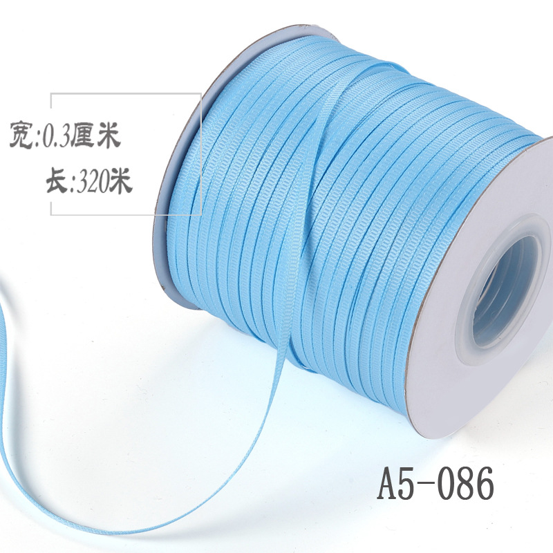 3mm de alta densidad costilla cinturón DIY cinta colgante etiqueta marcador embalaje cinta delgada cuerda de hilo