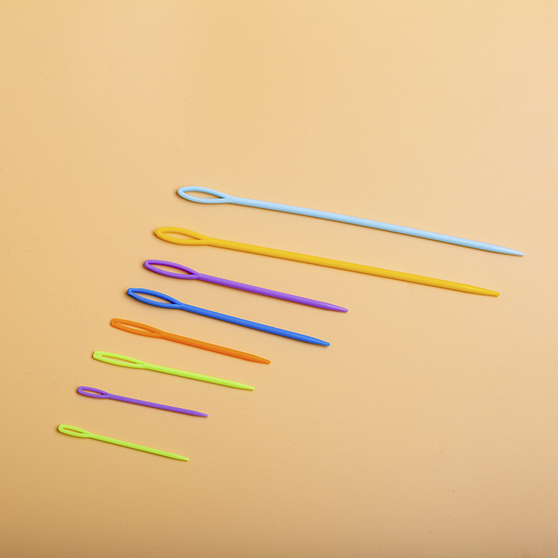 塑料毛衣针 手缝针大眼刺绣针编织工具diy手工塑料针毛衣缝合针