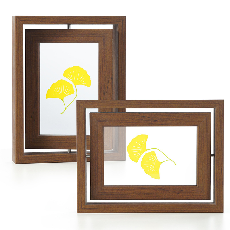 Solid Wood Photo Frame, Wooden Rotating Frame, Creative Photo Frame, Black Walnut Wood Tabletop Picture Frame, Manufacturer Wholesale