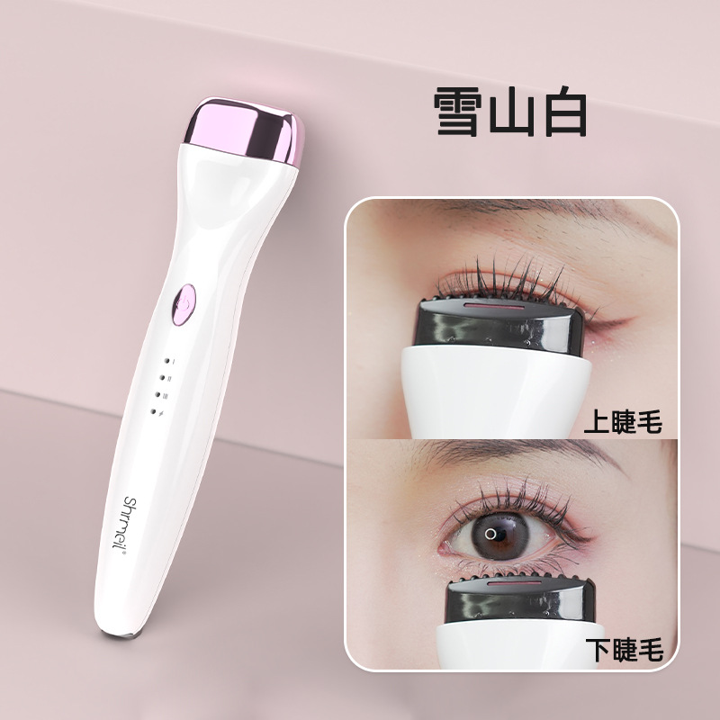 Rizador de Pestañas Eléctrico Térmico Eléctrico, Recargable, Térmico para Maquillaje de Ojos