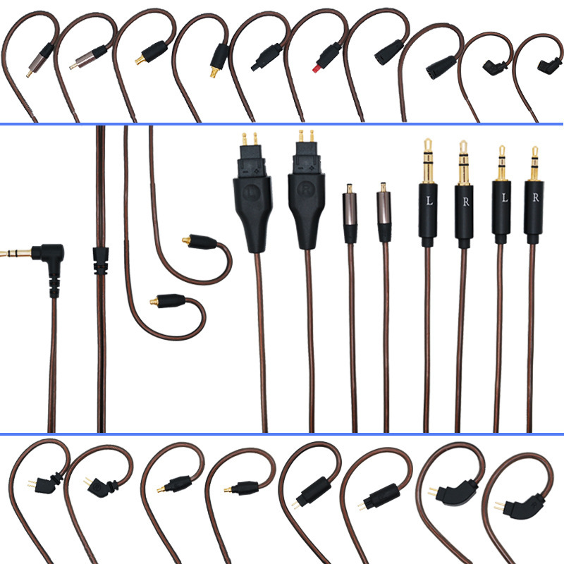 MMCX舒尔HD650QDC无氧铜带屏蔽2Pin0.78耳机音频线A2DC一件代发
