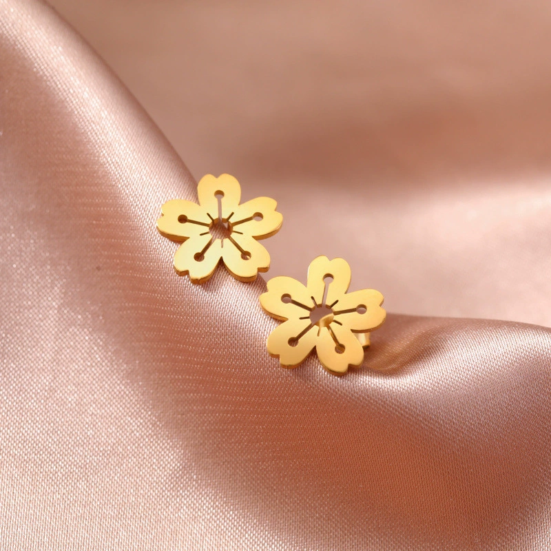 Мини-серьги-гвоздики Sun Flower для женщин, серьги-гвоздики Sun Flower