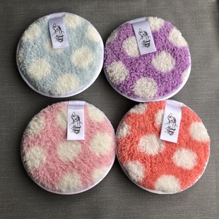 Face Wash Sponge, Makeup Remover Pad, Beauty Makeup Cleansing Powder Puff, Dot Printed Powder Puff, Various Patterns and Colors Powder Puff