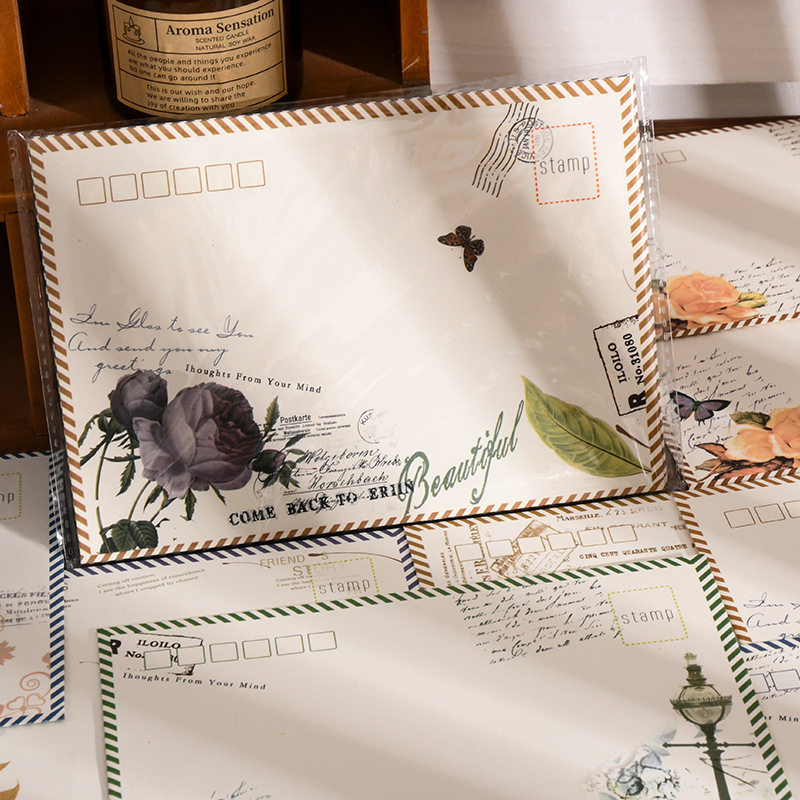 Sobre conjunto de papel retro alto sentido romántico carta de amor escrita a mano pareja confesión confesión papel de letra romántico