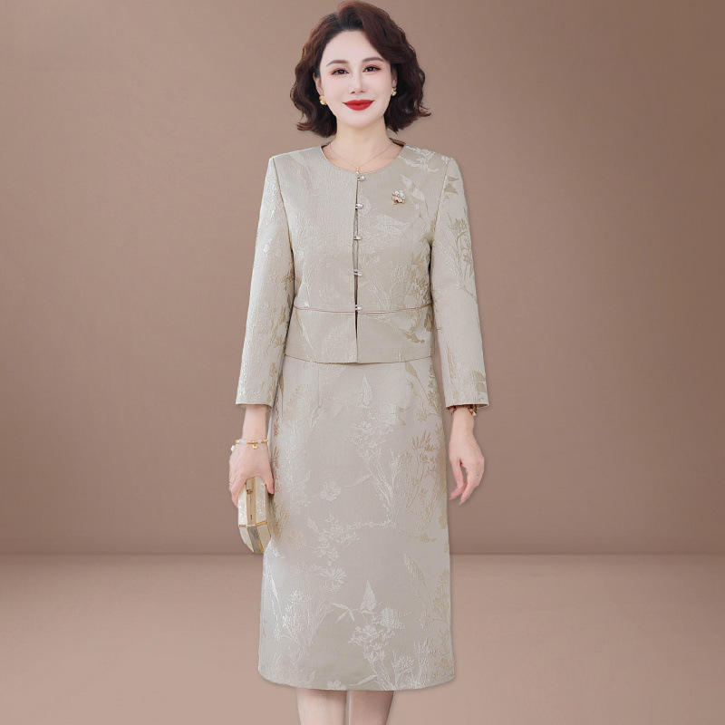 大牌喜婆婆婚宴装小个子改良旗袍结婚女方妈妈礼服连衣裙高端大气|undefined