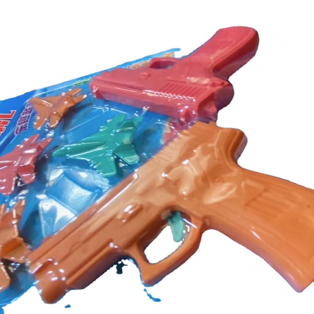 Pistola de avión de eyección pistola de juguete para niños lanzador de aviones de eyección tirachinas Tarjeta de succión juguete pequeño lote de armas