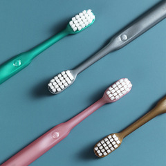 Adult Square Hole Downy Silk Toothbrush Single Pack Couple Household Ultra Soft Wide Head Soft bristle Toothbrush Manufacturer Wholesale