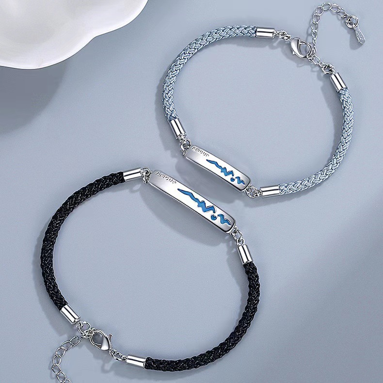 Heartbeat Bracelet For Couples Long Distance Relationship Gift_voghion.com
