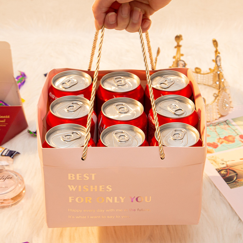 现货伴手礼袋子喜糖手提袋礼品袋礼盒纸袋结婚礼袋包装袋正方形