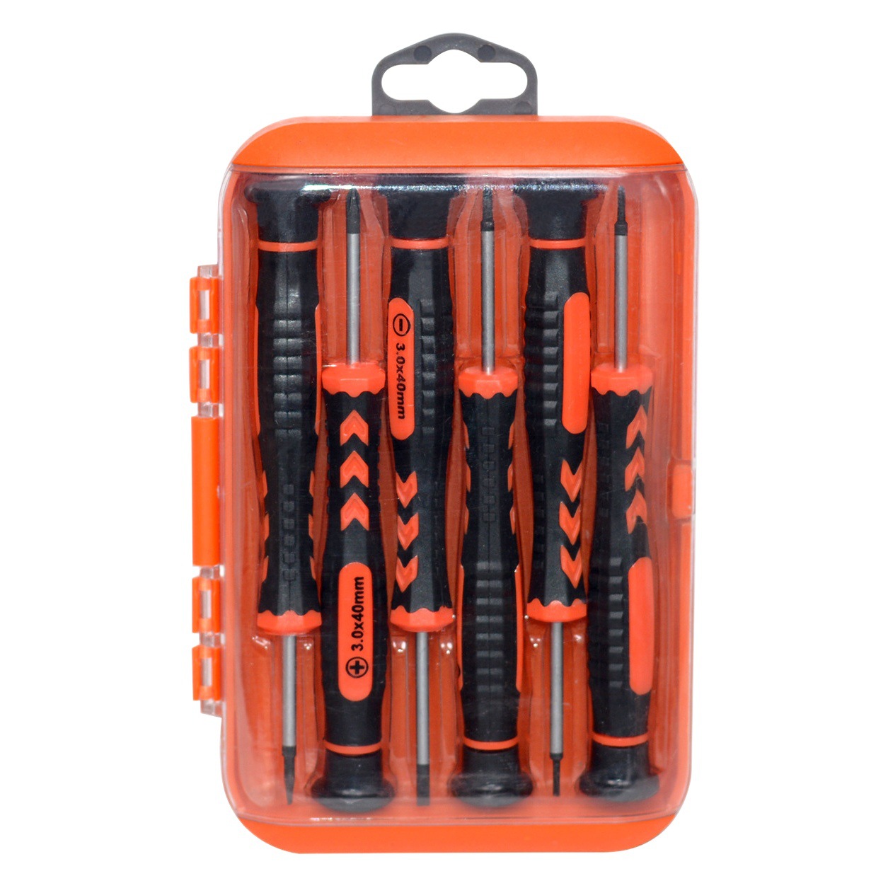 6PC teléfono móvil reloj desmontaje reparación telecomunicaciones destornillador en caja Cruz una palabra estrella de cinco puntas destornillador de ciruela