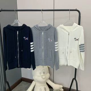 可加标 9595刺绣前后狗连帽外套秋冬季男女同款