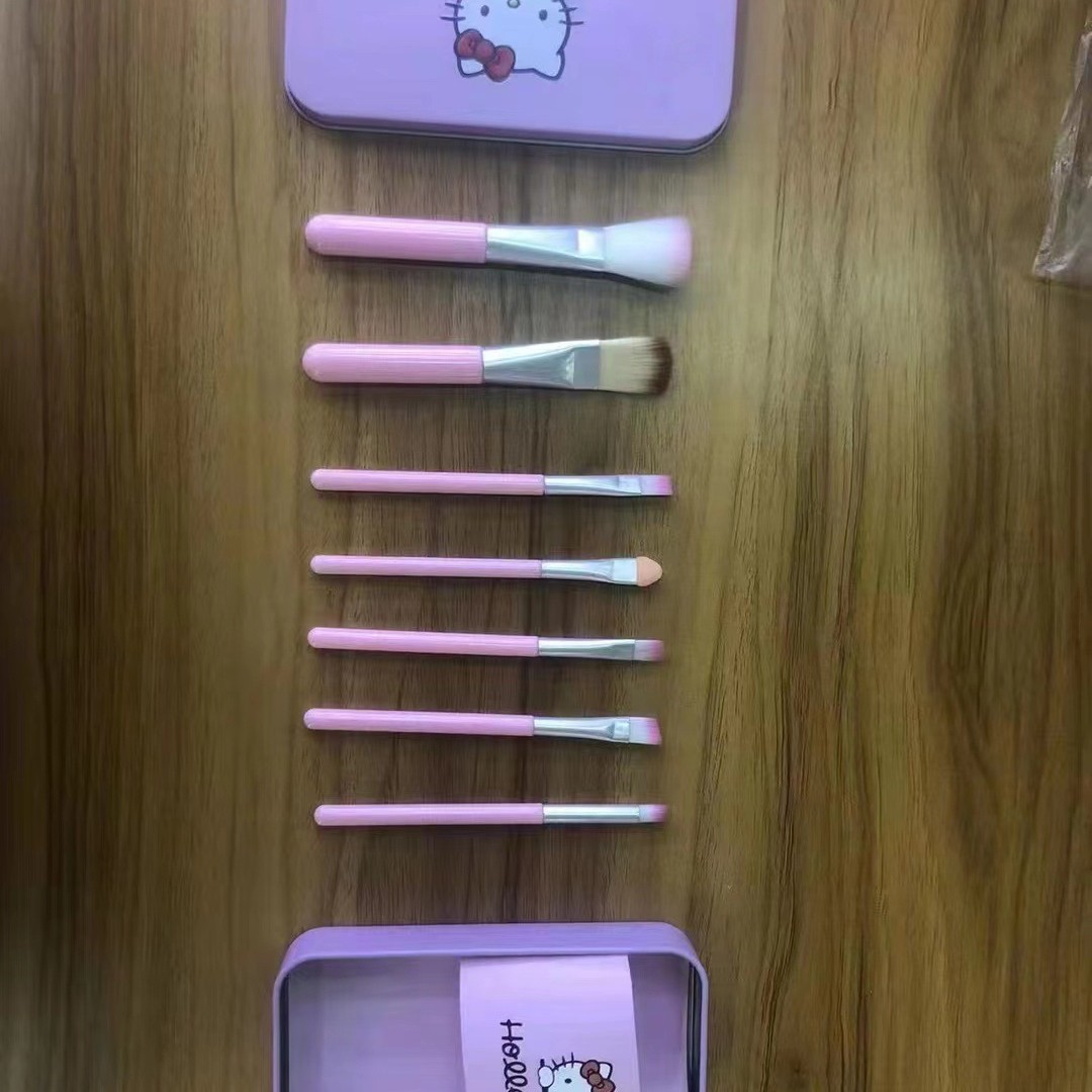 7 cepillo de caja de hierro cepillo de sombra de ojos cepillo de caja de hierro fábrica de maquillaje venta directa de gran cantidad de maquillaje limpio al año todo