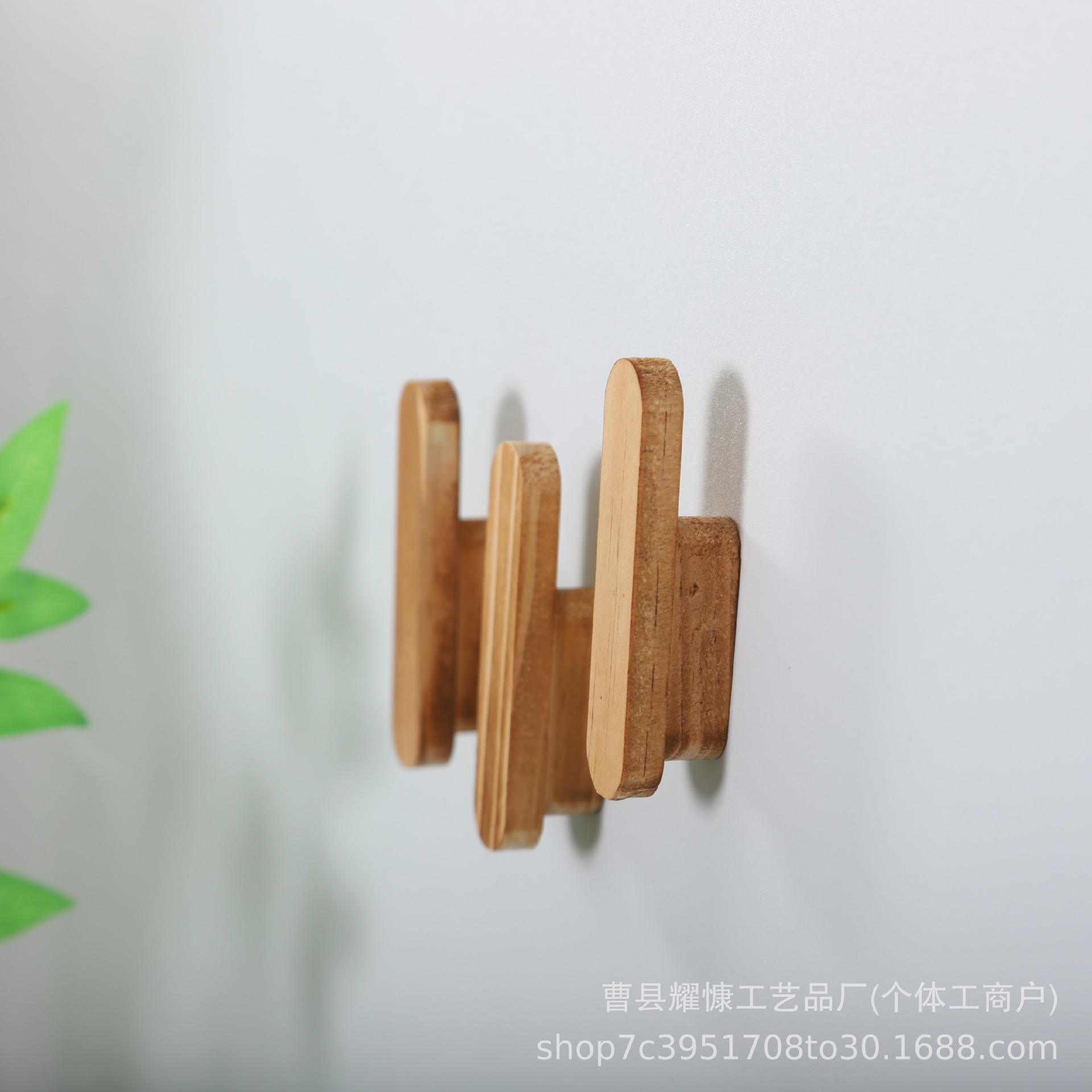 Factory Ready-Made Solid Wood Creative Wall-Mounted Door Rear Rack Hook Simple Home Accommodation Bedroom Practical Decoration