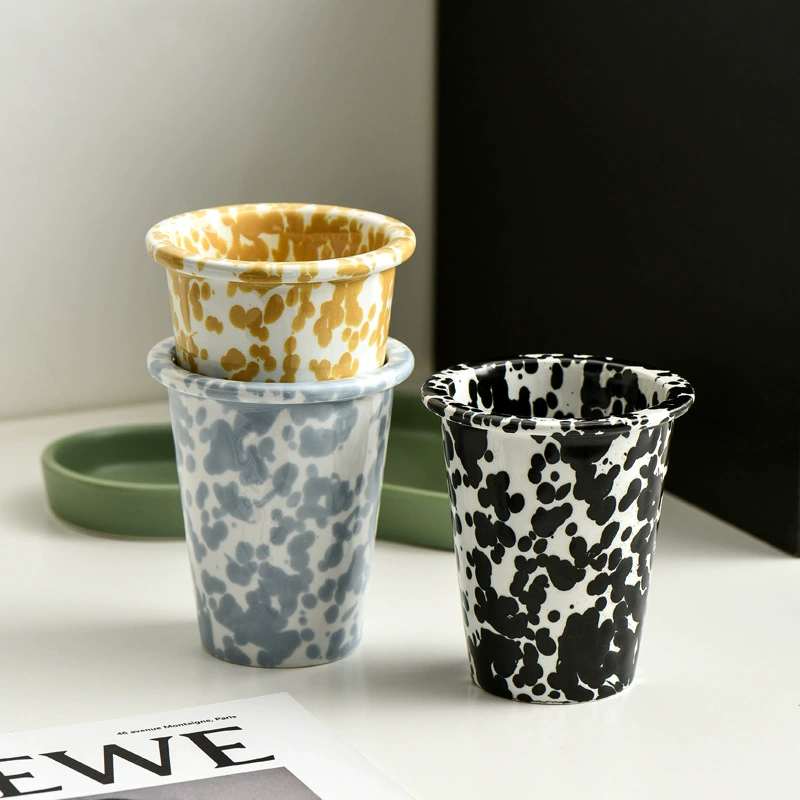 Xiao Xijia в ретро-стиле брызгает чернила керамическая чашка кофе чашка чашка для завтрака чашка молока держатель ручки чашка для ванной стирки