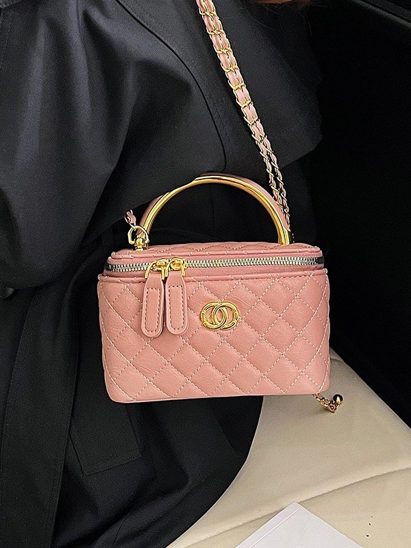Nicho coreano transfronterizo nuevo estilo de moda de cadena de diamante bolso de mano alta sensación de caja de mano universal bolso cuadrado