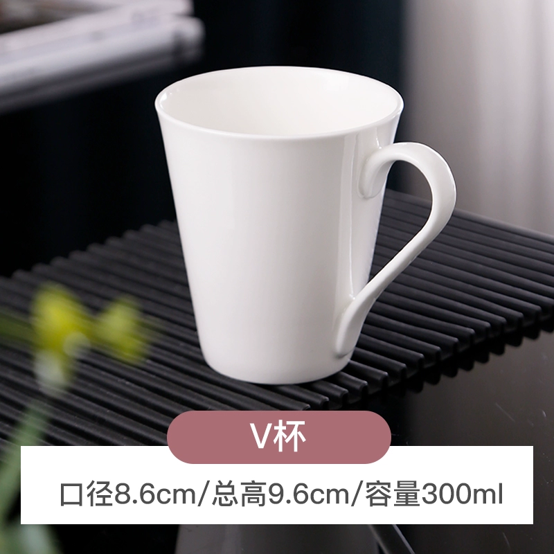 Simple ceramic mug water cup for home drinking couple cute bone china coffee fat cup creative cup