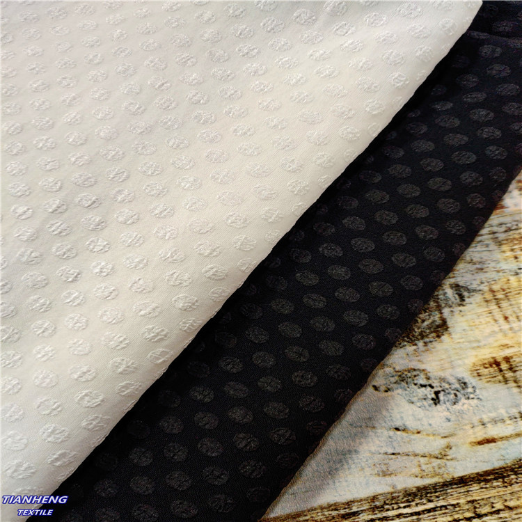 H-6102#女装童装衬衫连衣裙舞台戏服DIY手作新款现货泡泡圆点提花