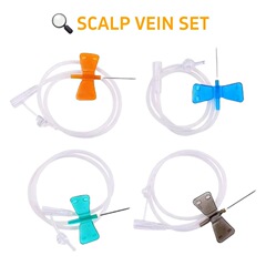 双翼蝶頭皮針 SCALP VEIN SET 輸液針点滴静脈注射針 英語輸出