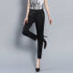Spring and Summer 2025 New Silk Cropped Hallen Pants Casual Pants plus size Leggings All-match Small Women's Pants