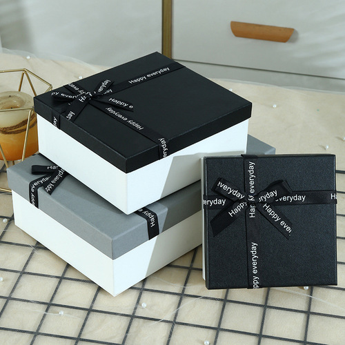 Bow gift box, Chinese Valentine's Day gift box, men's and women's gift box, exquisite packaging box
