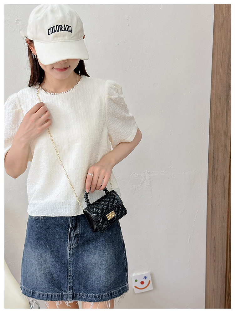 157g Weight Polyester Lining Material Flip Cover Closure Type Single Shoulder Strap Strap Type Jelly Bag Bags Type Casual, Holiday Occasion PVC Material Solid Color Pattern All Seasons Season Women's Gender Basic, Classic Style Style Square Shape Small Size Women's Small PVC Solid Color Basic Classic Style Square Flip Cover Jelly Bag 20