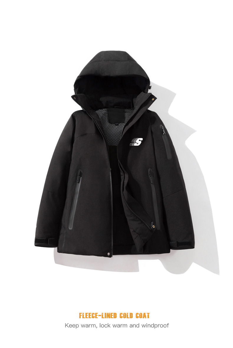 Men's Clothing quilted thick outdoor windproof cold proof jacket _voghion.com