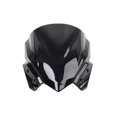 Suitable for Kawasaki Z650 2017-2019 front windshield, windscreen, front wind deflector, modified wind deflector cover (Motorcycle front windshield) - black