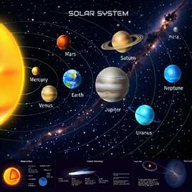 太阳系银河系宇宙星空海报JIT代发来图打印装饰画跨境电商速卖通