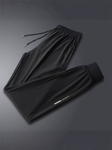 Summer Outdoor Quick-Dry Ice Filament Men's Long Pants Ultra-Thin Breathable Sweatabsorbent Casual Running Fitness Pants