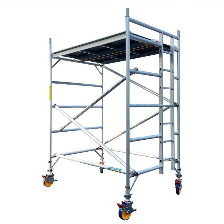 外贸快拆脚手架 铝合金带斜撑医院写字楼佛山厂家快拆轻便脚手架