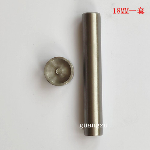 Magnetic snap installation toolbox bag with leather hand-pounding double-sided rivets, 14MM/18MM, 4-piece set