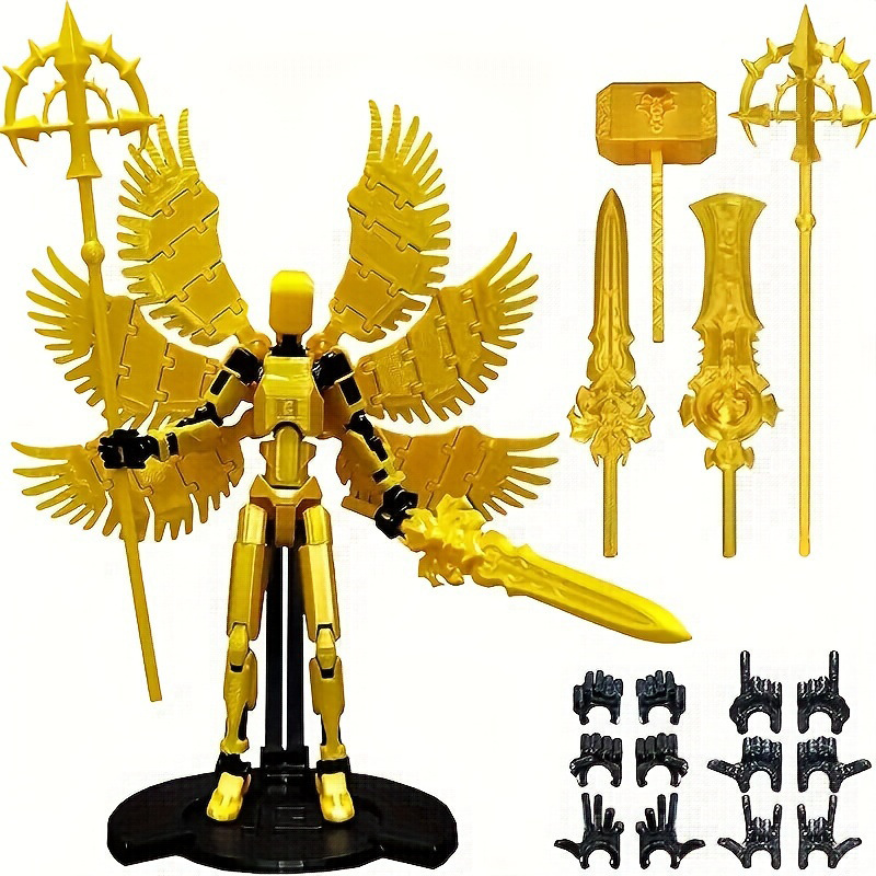 황금빛 6개의 날개를 가진 천사