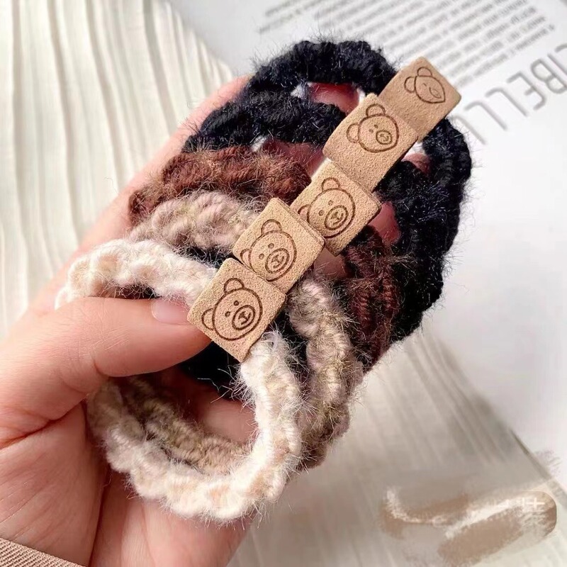 Thickened high elastic hair rope hair ring wholesale tie high ponytail ball head rubber band ins high color value hair accessories hair rope women Thickened high elastic hair rope hair ring wholesale tie high ponytail ball head rubber band ins high color value hair accessories hair rope women