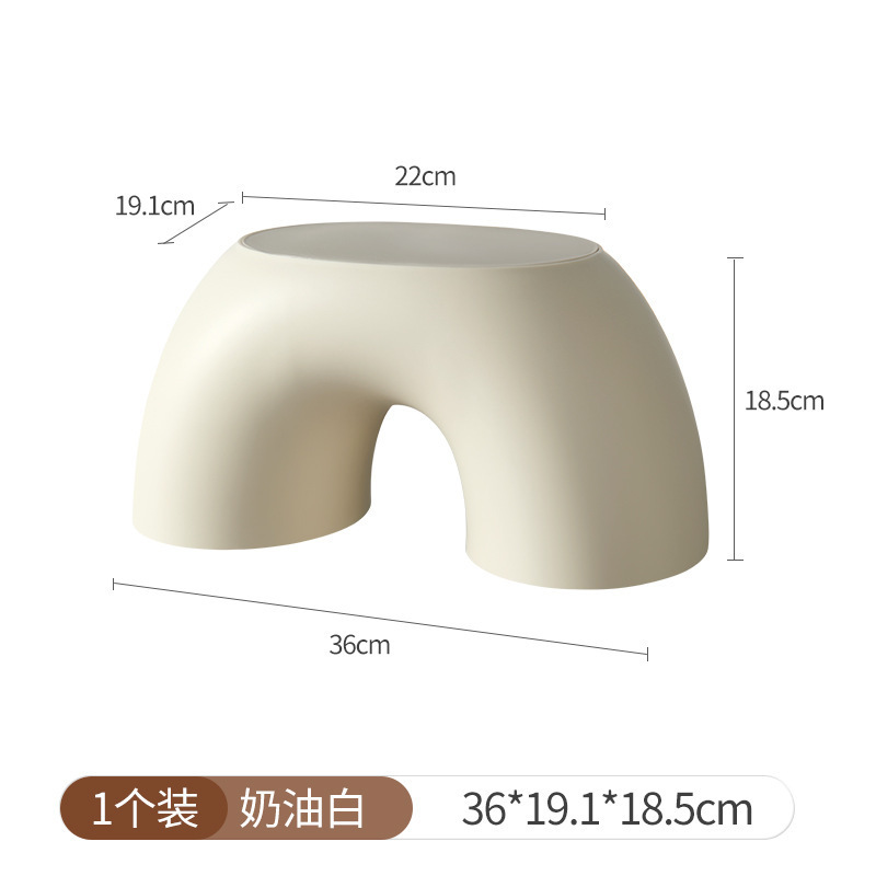北欧风可爱彩虹塑料小凳子结实加厚宝宝矮凳网红家用客厅茶几板凳|undefined