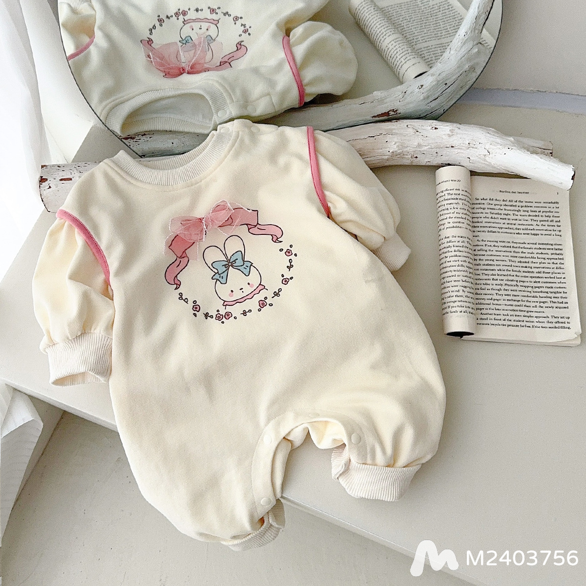 Ropa de otoño para bebés recién nacidos mameluco de dibujos animados coreanos ropa para niños conejito lindo bebé súper lindo mono de manga larga