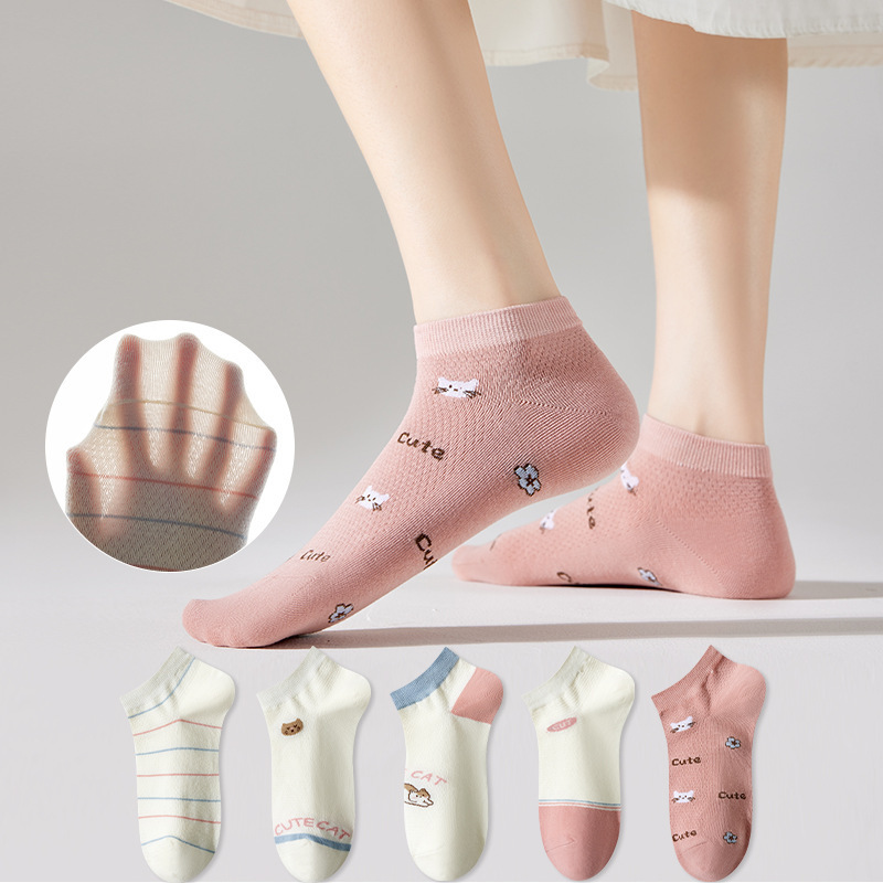 诸暨袜业袜子批发春夏防臭吸汗女小白袜简约百搭高颜值短袜船袜男|undefined