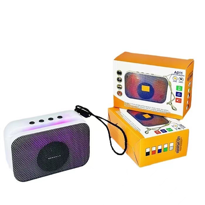 A011蓝牙音箱低音炮户外大音量便携式插卡家用氛围灯桌面迷你音响|undefined