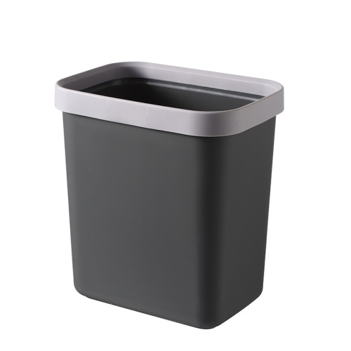Selected Household Simple Trash Can for Hotel Living Room Bathroom Uncovered Waste Paper Basket Nordic Square Garbage Recycling Bin