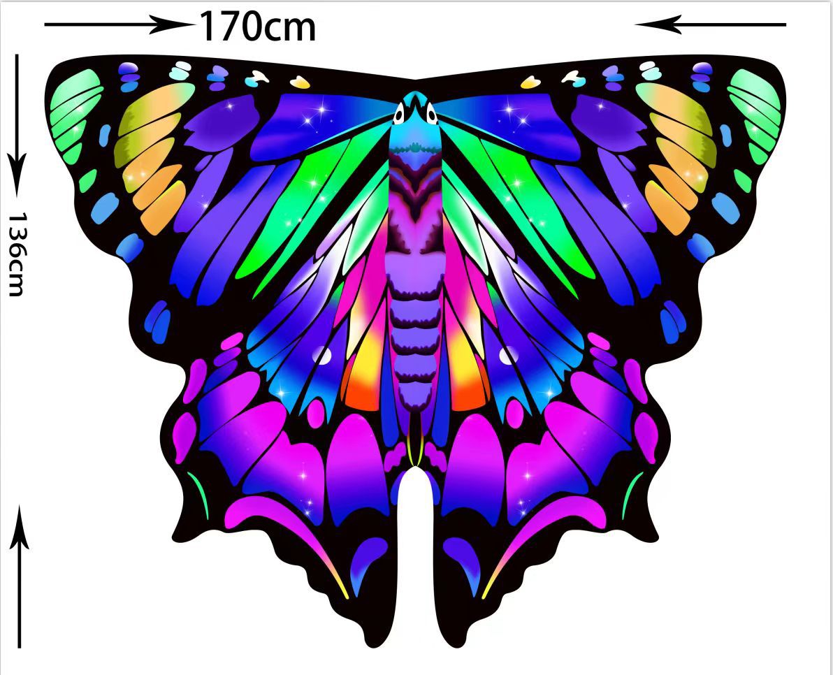 Capa giratoria con alas para danza del vientre, accesorio de cosplay, decoración estilo INS, elección de influencers para sesiones de fotos