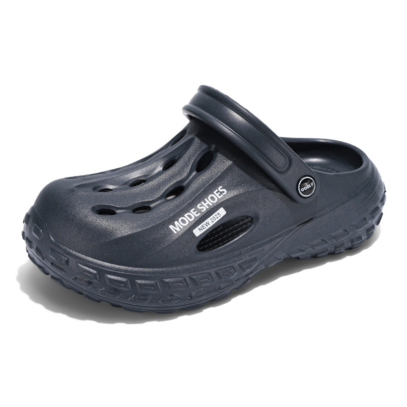Zapatillas frías para hombres verano 2025 nueva moda versátil viaje antideslizante fondo grueso dos sandalias de playa para hombres image 8