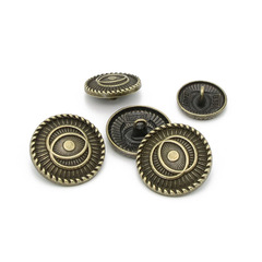 Vintage metal buttons spiral pattern women's coat sweater trench knitwear button suit buttons bronze buttons