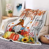 Милое одеяло, мягкий кленовый лист, осеннее