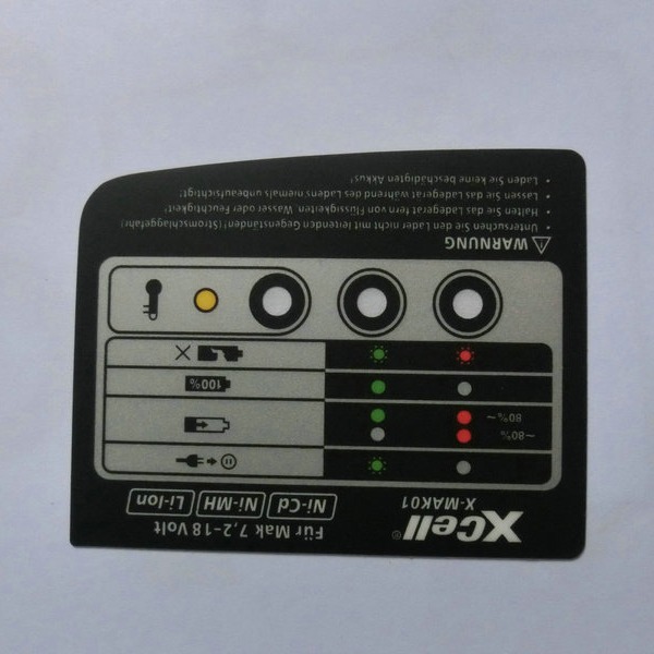 PVC电器贴标牌印刷 PVC丝印铭牌厂家定 制