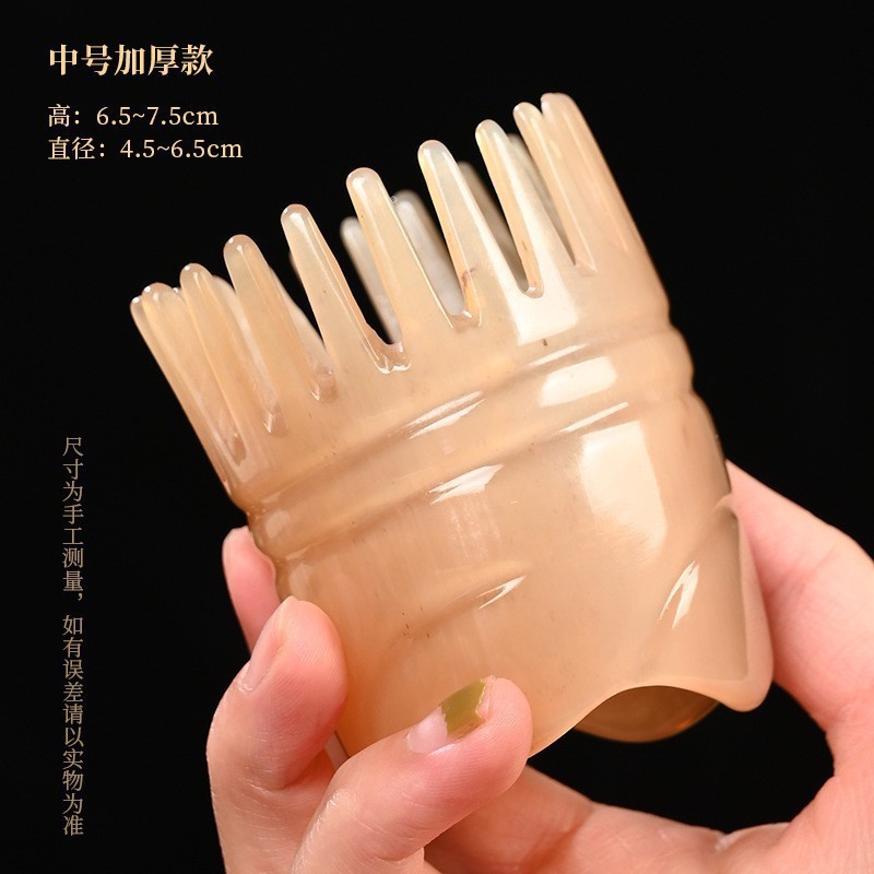 牛角梳头部经络梳正品梳洗头皮按摩梳子头疗专用圆器天护发刷然|undefined