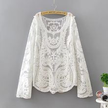 新款夏季海边性感比基尼罩衫女中长款外搭沙滩度假镂空上衣开衫潮