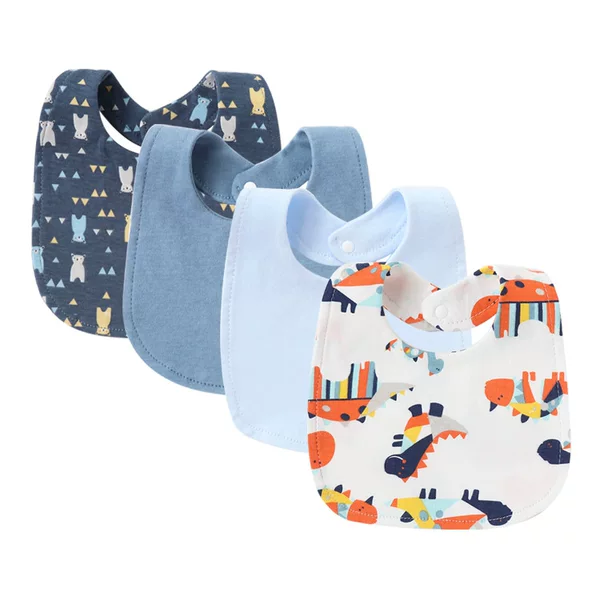 2025 foreign trade infant saliva towel baby bib cotton bib newborn saliva bib absorbent double layer