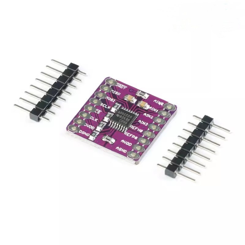 ADS1220模数模块 1220 ADC SPI 低功耗 24位 模数转换器